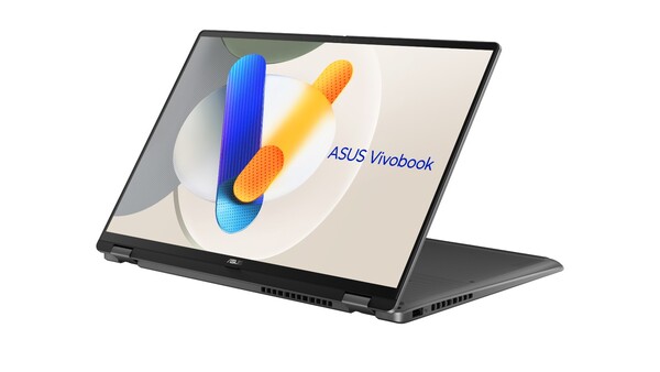 Asus Vivobook 16 Flip posiada wyświetlacz Lumina OLED. (Źródło obrazu: Asus)