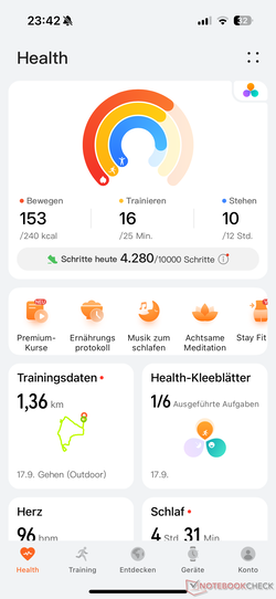 Aplikacja Huawei Health