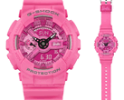 Zegarek Casio G-Shock GMA-S110BE-4A z limitowanej edycji Barbie jest zasilany baterią CR1220, której żywotność szacuje się na 2 lata (źródło zdjęcia: Casio)