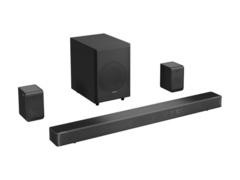 Hisense AX5125H to soundbar 5.1.2 Ch z zewnętrznymi głośnikami. (Źródło obrazu: Hisense)