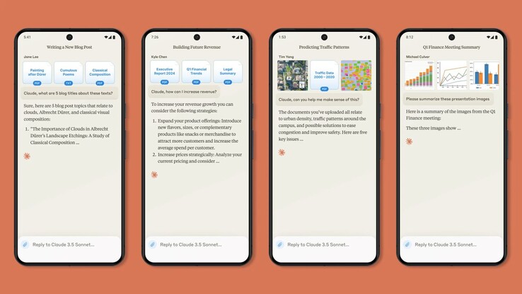 Aplikacja Anthropic Android to chatbot AI, który może odpowiadać na podpowiedzi i pytania dotyczące świata, dokumentów użytkownika i nie tylko. (Źródło obrazu: Anthropic)
