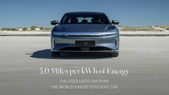 Nowy Lucid Air pokonuje 420 mil na akumulatorze o pojemności 84 kWh (źródło zdjęcia: Lucid)