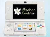 Emulator Nintendo 3DS z logo Azahar na ekranie konsoli 3DS