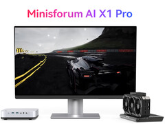 Minisforum AI X1 Pro posiada dwa porty USB4 i jeden port OCuLink (źródło obrazu: Minisforum - edytowane)