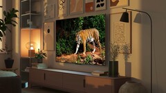 Telewizory Amazon Fire TV Omni mini-LED posiadają czujnik światła, który automatycznie dostosowuje jakość obrazu w oparciu o oświetlenie otoczenia. (Źródło obrazu: Amazon)