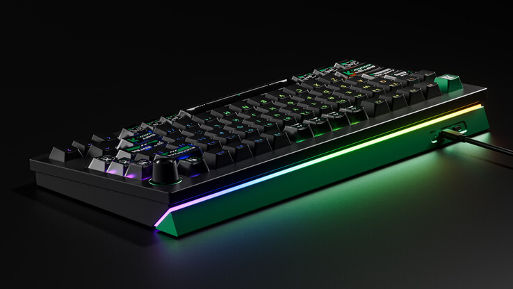 The Lemokey gaming keyboard is equipped with North-facing RGB backlighting. (Image source: Lemokey)