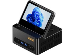 Mini PC G-Flip jest wyposażony w składany wyświetlacz (źródło obrazu: Aoostar)