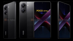 Render &quot;POCO X7 Pro&quot;. (Źródło obrazu: 91Mobiles)