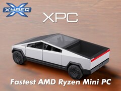 Xyber XPC Mini PC mieści się wewnątrz repliki Tesla Cybertruck. (Źródło zdjęcia: Xyber)