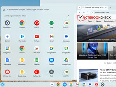 Interfejs użytkownika Chrome Flex. (Źródło obrazu: Notebookcheck)