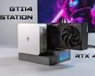 Stacja dokująca Beelink EX eGPU łączy się z gniazdem PCIe 4.0 x8 kompatybilnych mini PC (źródło obrazu: ETA Prime)