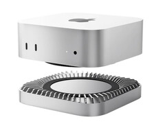 Nowa stacja dokująca RayCue dla komputerów Mac mini zamienia porty na szybszy zewnętrzny dysk SSD. (Źródło zdjęcia: RayCue)