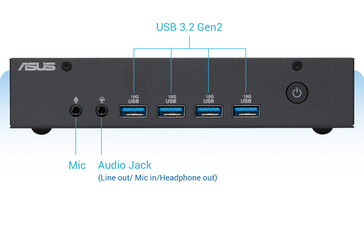 USB-C jest nieobecne w standardowej konfiguracji. (Źródło obrazu: Asus)