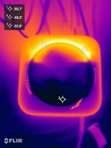 Test naprężeń temperatury powierzchni (dół)