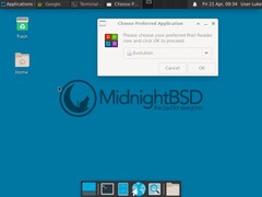 Pulpit MidnightBSD 3 Xfce (źródło obrazu: MidightBSD)