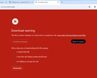 Pełnoekranowe ostrzeżenie o zabezpieczeniach w Google Chrome (Źródło obrazu: gHacks Technology News)