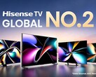 Hisense ponownie ogłasza się numerem 2 na rynku telewizorów. (Źródło zdjęcia: Hisense)