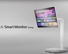 LG Smart Monitor Swing zapożycza stojak na kółkach z LG StanbyME. (Źródło zdjęcia: LG)