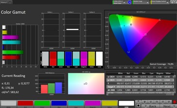 Przestrzeń kolorów (profil: profesjonalny, docelowa przestrzeń kolorów: Adobe RGB)