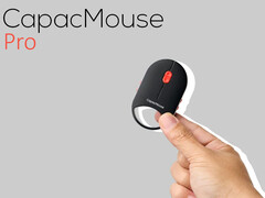 Mysz CapacMouse Pro waży 30 gramów i posiada wrażliwy na nacisk przycisk przewijania (źródło zdjęcia: Astract Japan - edytowane)