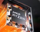 Ryzen 7 9700X ma zegary bazowe i podwyższone na poziomie 3,8 i 5,5 GHz. (Źródło obrazu: AMD)