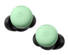 Pixel Buds Pro 2 w znanej kolorystyce "Wintergreen". (Źródło zdjęcia: @OnLeaks i Android Headlines)