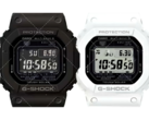 Czarne zegarki Casio GW-5000HS-1 i białe Casio GW-5000HS-7. (Źródło zdjęcia: Great G-Shock World - przeskalowane za pomocą AI) 