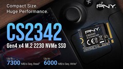 Nadchodzący szybki dysk SSD CS2342 M.2 2230 firmy PNY współpracuje ze Steam Deck, Asus ROG Ally i innymi przenośnymi urządzeniami do gier (Źródło obrazu: PNY)