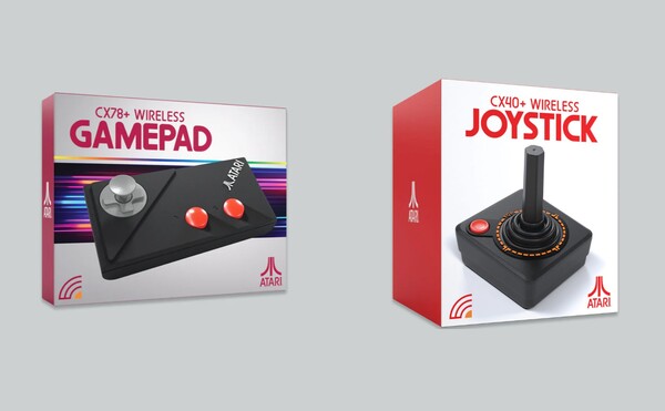 Bezprzewodowy gamepad CX78+ i bezprzewodowy joystick CX40+ mogą również współpracować z komputerami PC. (Źródło zdjęcia: Atari - edytowane).