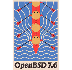 Oficjalny plakat OpenBSD 7.6 (Źródło obrazu: OpenBSD)