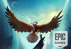 Falconeer można teraz pobrać za darmo z Epic Games Store i zachować na czas nieokreślony. (Źródło obrazu: Tomas Sala / Epic Games Store - edytowane)