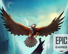 Falconeer można teraz pobrać za darmo z Epic Games Store i zachować na czas nieokreślony. (Źródło obrazu: Tomas Sala / Epic Games Store - edytowane)