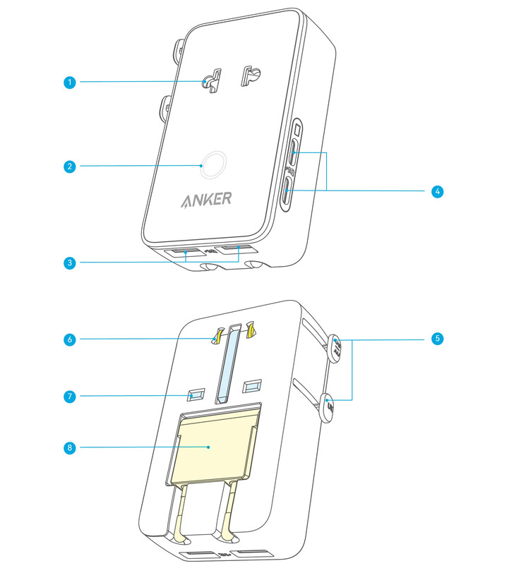 Nadchodzący adapter podróżny Anker 5 w 1. (Źródło zdjęcia: u/joshuadwx via Reddit)