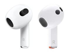 Po lewej: Apple AirPods (3rd gen) | Po prawej: Samsung Galaxy Buds 3 (źródło zdjęcia: Apple, Samsung)