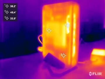 Test obciążeniowy Asus ROG NUC (pionowy, lewa strona)