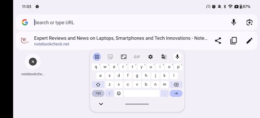 Gboard jest domyślną klawiaturą