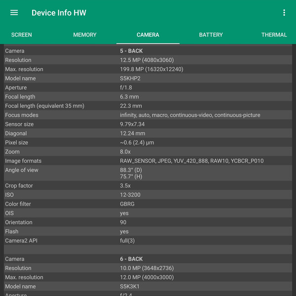 ISOCELL HP2 (źródło obrazu: Notebookcheck)