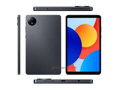 Rendery ujawniają moduł tylnej kamery 8 MP i napis &quot;Dolby Atmos&quot; na dolnej krawędzi Xiaomi Redmi Pad SE 8.7. (Źródło: Sudhanshu Ambhore na X) 