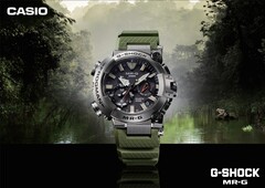 Casio G-Shock MR-G BF1000RG-3AJR (na zdjęciu) ma oliwkowo-zieloną wojskową paletę kolorów. (Źródło zdjęcia: Great G-Shock World)