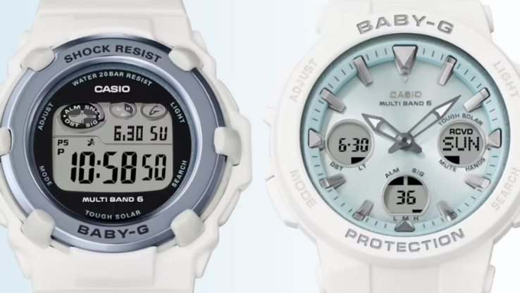 Zegarki Casio BGR-3003SP-7JR (po lewej) i BGA-2510SP-7AJR (po prawej). (Źródło zdjęcia: Casio)