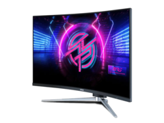 Monitor do gier MSI MPG 325CQRXF wyposażono w 2 porty HDMI 2.0, 1 port DisplayPort 1.4, 1 port USB Type-C z funkcją Power Delivery 15 W, 2 porty USB 2.0 Type-A, gniazdo słuchawkowe i wewnętrzny zasilacz. (Źródło obrazu: MSI)