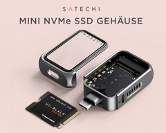 Nowa obudowa Satechi M.2 NVMe Mini SSD mieści dyski SSD o pojemności do 2 TB. (Źródło obrazu: Amazon)