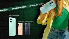 Infinix Smart 9 HD jest dostępny w kolorach Coral Gold, Metallic Black, Neo Titanium i Mint Green (źródło zdjęcia: Infinix)