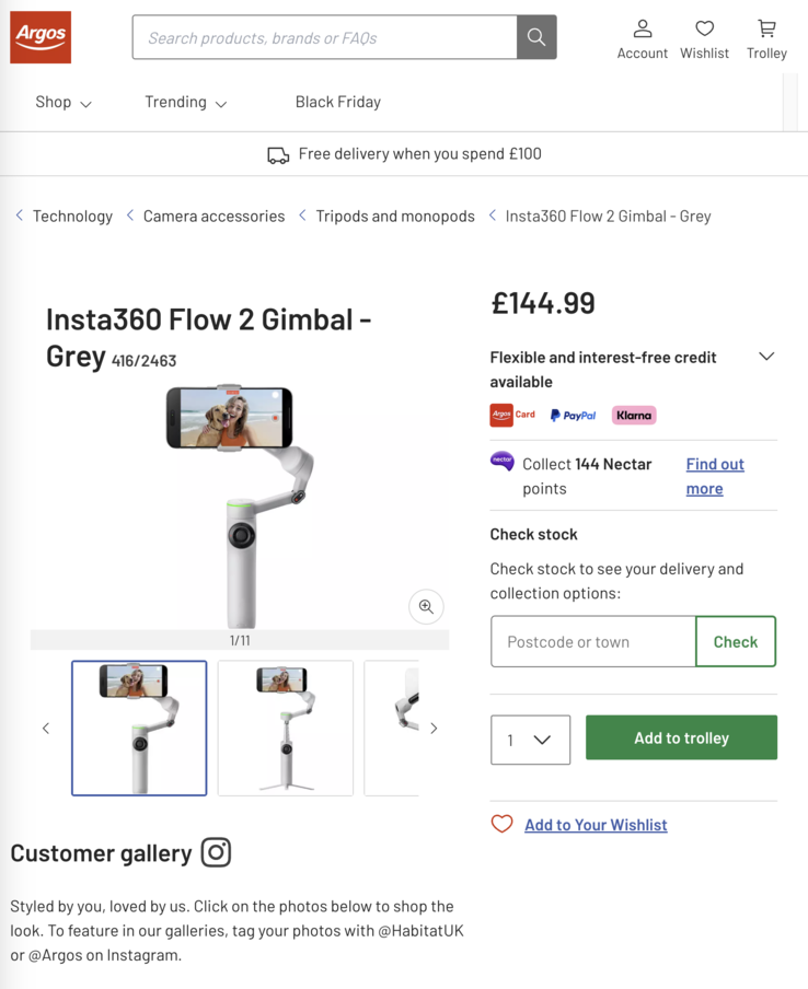 (Źródło zdjęcia: Argos UK)