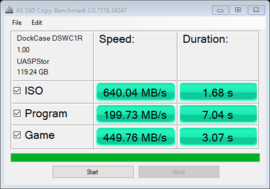 Test porównawczy kopiowania AS SSD