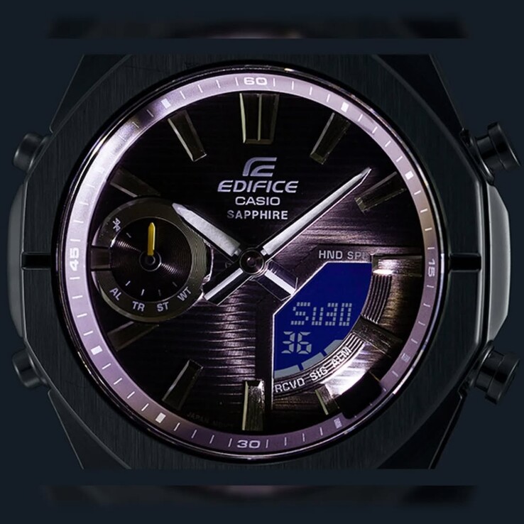 Modele Casio Edifice ECB-S100D są wyposażone w diodę Super Illuminator LED. (Źródło zdjęcia: @geesgshock)