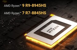 AMD Ryzen 9 8945HS lub AMD Ryzen 7 8845HS (źródło: Geekom)