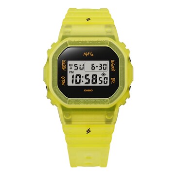 Zegarek Casio G-Shock DWE-5600JB-1A9 z żółtym paskiem...