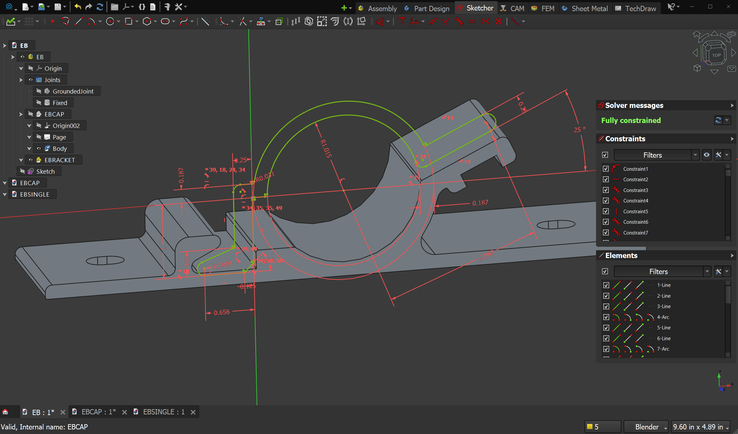 AstoCAD zapewnia FreeCAD wizualny i użyteczny przegląd w celu ułatwienia obsługi. (Źródło obrazu: AstoCAD)