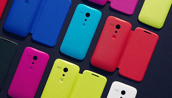 Motorola zaoferowała wymienne osłony zwane muszlami w różnych kolorach i wzorach dla Moto G. (Źródło obrazu: Motorola/Waybackmachine)